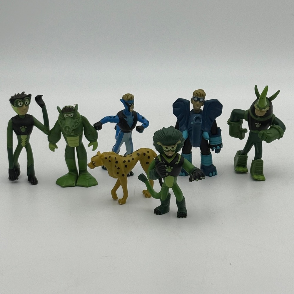 Wild Kratts Action Figure Lot Chris Martin Creature Power Suits 7pc Set